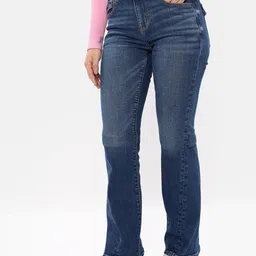 AMERICAN EAGLE OUTFITTERS Women Low Rise Light Fade Bootcut Stretchable Jeans-picture-19