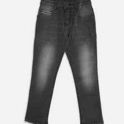 Pantaloons Junior Boys Tapered Fit Heavy Fade Jeans-picture-36