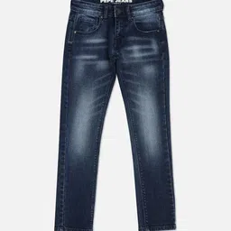 Pepe Jeans Boys Slim Fit Mid-Rise Heavy Fade Stretchable Clean Look Jeans-picture-27