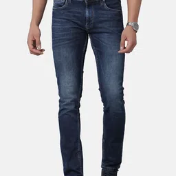 Voi Jeans Men Blue Skinny Fit Heavy Fade Jeans-picture-14