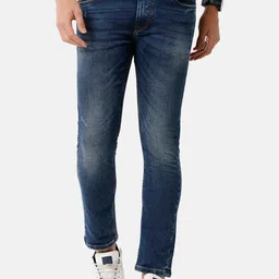 Voi Jeans Men Blue Skinny Fit Mid Rise Light Fade Jeans-picture-36