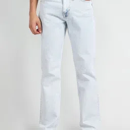 Flying Machine Men Blue Bootcut Mildly Distressed Heavy Fade Jeans-picture-15