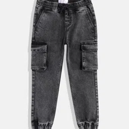 JUSTICE Girls Flared Mildly Distressed Heavy Fade Jeans-image-35