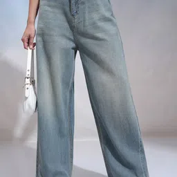 Street By Tokyo Talkies Women Flared High-Rise Jeans-image-10