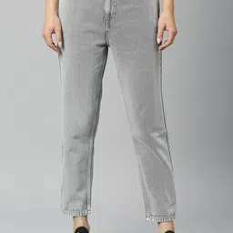 Mast & Harbour Women Mom-Fit Comfort Cotton Jeans-picture-28