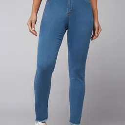 DOLCE CRUDO Women Skinny Fit High-Rise Stretchable Jeans-picture-33