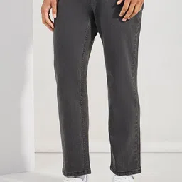 Styli Men Black Relaxed Fit Mid-Rise Clean Look Stretchable Jeans-image-13