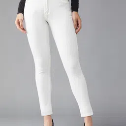 DOLCE CRUDO Women Skinny Fit High-Rise Stretchable Jeans-picture-15