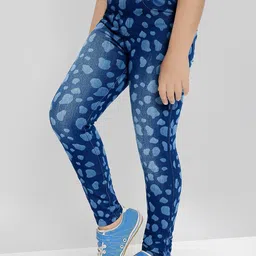 Naughty Ninos Girls Comfort Light Fade Printed Stretchable Jeans-picture-22