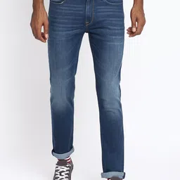 Lee Men Blue Bruce Skinny Fit Low-Rise Light Fade Stretchable Jeans-picture-19
