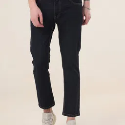 VUDU Men Narrow Tapered Fit Light Fade Stretchable Jeans-image-17