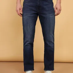 Wrangler Men Millard Mid-Rise Dark Shade Light Fade Clean Look Stretchable Jeans image 2