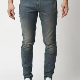 WAIMEA Men Blue Slim Fit Heavy Fade Stretchable Jeans image 1