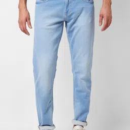 SPYKAR Men Super Slim Fit Low-Rise Heavy Fade Stretchable Jeans-picture-52