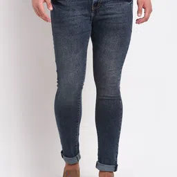 LOUIS STITCH Men Blue Comfort Slim Fit Heavy Fade Stretchable Jeans-picture-27