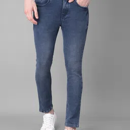 Crimsoune Club Men Slim Fit Skinny Light Fade Clean Look Stretchable Jeans-image-99