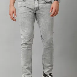 Voi Jeans Men Clean Look Mid-Rise Heavy Fade Stretchable Jeans-picture-32