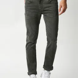 Pepe Jeans Men Green Tapered Fit Low-Rise Light Fade Stretchable Jeans-picture-11