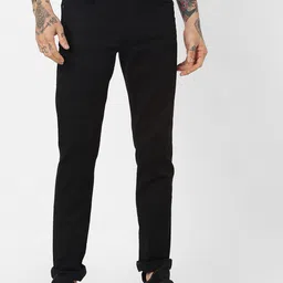 Jack & Jones Men Black Slim Fit Jeans image 1