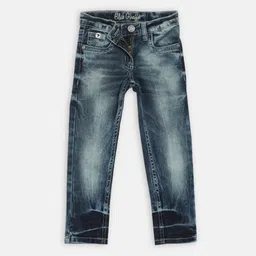 Blue Giraffe Girls Blue Slim Fit Mid-Rise Clean Look Jeans-picture-27