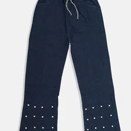 MANZON Girls Flared Mid Rise Clean Look Cotton Jeans-picture-15