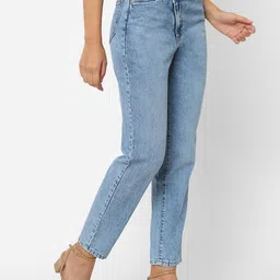 Kraus Jeans Women High Rise Heavy Fade Clean Look C image 2