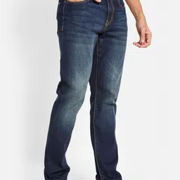 Octave Men Mid Rise Clean Look Light Fade Stretchable Jeans image 2