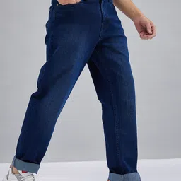 Harvard Navy Blue Men Jean Slim Fit Clean Look Light Fade Stretchable Jeans image 3