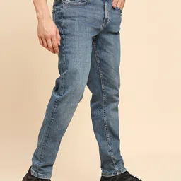 LOVEGEN Men Slim Fit Light Fade Clean Look Non Stretchable Cotton Jeans image 3