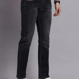 AMSWAN Men Low-Rise Heavy Fade Stretchable Jeans image 2