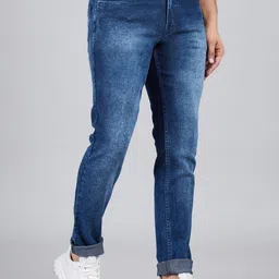 STUDIO NEXX Men Slim Fit Heavy Fade Stretchable Jeans image 2