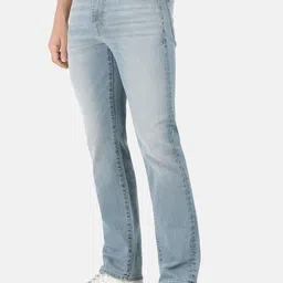 EVERBLUE Men Solid Stretchable Regular Fit Heavy Fade Mid-Rise Jeans image 3