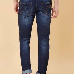 Being Human Men Slim Fit Highly Distressed Heavy Fade Stretchable Jeans image 4