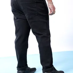 hardsoda by the indian garage co HARDSODA Men Plus Size Slim Fit Light Fade Clean Look Stretchable Jeans image 3