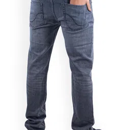 Celio Men Jean Slim Fit Clean Look Light Fade Whiskers and Chevrons Stretchable Jeans image 3