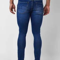 SPYKAR Men Slim Fit Low-Rise Heavy Fade Clean Look Stretchable Jeans image 3