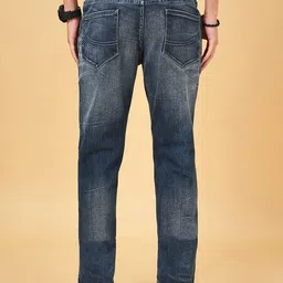 SF JEANS by Pantaloons Men Slim Fit Low Distress Light Fade Jeans image 3