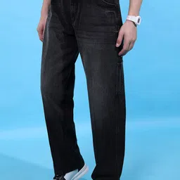 HIGHLANDER Men Straight Fit Mid Rise Light Fade Cotton Regular Jeans image 3