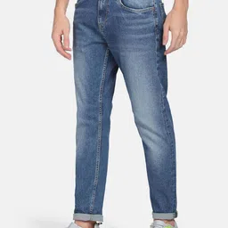 Flying Machine Mid Rise Slash Slim Tapered 90s Vintage Jeans image 3