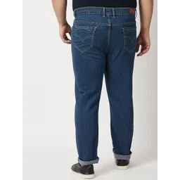 ZUSH Men Plus Size Navy Blue Stretchable Cotton Jeans image 4