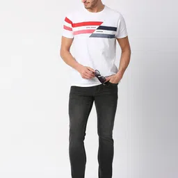 Pepe Jeans Men Solid Cotton Slim Fit Light Fade Stretchable Jeans image 2