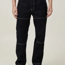 Kotty Men Jean Regular Fit Low-Rise Clean Look Stretchable Cotton Jeans image 3