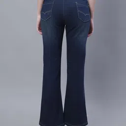 Cantabil Women Light Fade Bootcut Stretchable Clean Look Jeans image 2