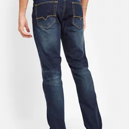 Octave Men Mid Rise Clean Look Light Fade Stretchable Jeans image 5