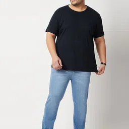 ZUSH Men Plus Size Blue Heavy Fade Stretchable Cotton Jeans image 5