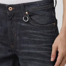 Peter England Casuals Men Slim Fit Clean Look Heavy Fade Whiskers Stretchable Jeans image 5