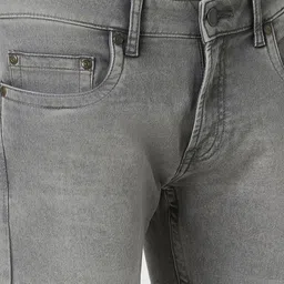 Peter England Casuals Men Skinny Fit Heavy Fade Clean Look Stretchable Jeans image 5