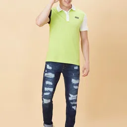 Being Human Men Slim Fit Highly Distressed Heavy Fade Stretchable Jeans image 3