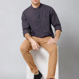 Cantabil Men Mid-Rise Clean Look Cotton Jeans image 4