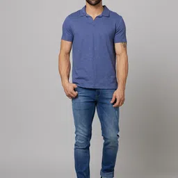 Celio Men Jean Light Fade Low Distress Stretchable Jeans image 3